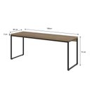 Ver imagem 3 de Escrivaninha Mesa Escritório Diretor Estilo Dynamica 60cm Industrial Yescasa Lamina Mel e Preto Marrom
