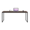 Ver imagem 6 de Escrivaninha Mesa Escritório Diretor Estilo Dynamica 60cm Industrial Yescasa Nogal e Preto Marrom