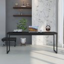 Ver imagem 1 de Escrivaninha Mesa Escritório Diretor Estilo Dynamica 60cm Industrial Yescasa Preto Onix