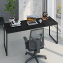 Ver imagem 7 de Escrivaninha Mesa Escritório Diretor Estilo Dynamica 60cm Industrial Yescasa Preto Onix