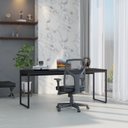 Ver mais imagens de Escrivaninha Mesa Escritório Diretor Estilo Dynamica 60cm Industrial Yescasa Preto Onix