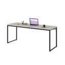 Ver imagem 4 de Escrivaninha Mesa Escritório Diretor Estilo Dynamica 60cm Industrial Yescasa Snow e Preto Branco