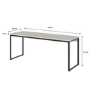 Ver imagem 3 de Escrivaninha Mesa Escritório Diretor Estilo Dynamica 60cm Industrial Yescasa Snow e Preto Branco