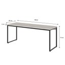 Ver imagem 3 de Escrivaninha Mesa Escritório Diretor Estilo Industrial 180cm Dynamica Yescasa