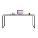 Ver imagem 6 de Escrivaninha Mesa Escritório Diretor Estilo Dynamica 60cm Industrial Yescasa Snow e Preto Branco