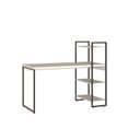 Ver imagem 2 de Escrivaninha Mesa Escritório com Estante Alta Estilo Industrial 135cm com 03 Prateleiras Dynamica Yescasa