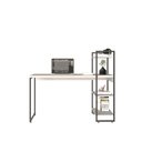 Ver imagem 4 de Escrivaninha Mesa Escritório com Estante Alta Estilo Industrial 135cm com 03 Prateleiras Dynamica Yescasa