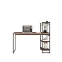 Ver imagem 4 de Escrivaninha Mesa Escritório com Estante Alta Estilo Industrial 135cm com 03 Prateleiras Dynamica Yescasa