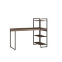 Ver imagem 2 de Escrivaninha Mesa Escritório com Estante Alta Estilo Industrial 135cm com 03 Prateleiras Dynamica Yescasa