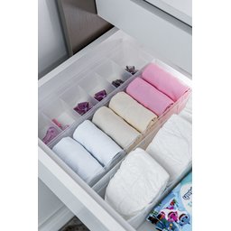 Organizador de Gavetas Armários Plástico Colmeia C80/6 Cristal - 4