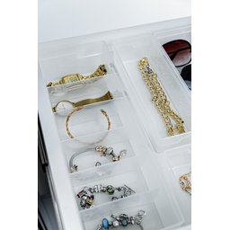 Organizador de Gavetas Armários Plástico Colmeia C80/6 Cristal - 3
