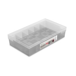 Organizador de Gavetas Armários Plástico Colmeia C80/6 Cristal - 1