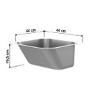 Ver imagem 6 de Tanque 44x44x19,5 Lavanderia Luxo Aço Inox 304