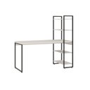 Ver imagem 2 de Escrivaninha Mesa Escritório com Estante Alta Estilo Industrial 150cm com 04 Prateleiras Dynamica Yescasa