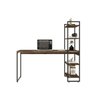 Escrivaninha Mesa Escritório com Estante Alta Estilo Industrial 150cm com 04 Prateleiras Dynamica Yescasa - 4