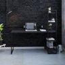 Escrivaninha Mesa Escritório com Estante Alta Estilo Industrial 150cm com 04 Prateleiras Dynamica Yescasa - 1