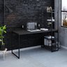 Escrivaninha Mesa Escritório com Estante Alta Estilo Industrial 150cm com 04 Prateleiras Dynamica Yescasa - 7