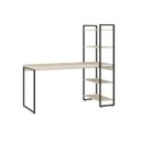 Ver imagem 2 de Escrivaninha Mesa Escritório com Estante Alta Estilo Industrial 150cm com 04 Prateleiras Dynamica Yescasa