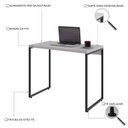 Ver imagem 5 de Escrivaninha Mesa Escritório Estilo Dynamica 90cm Industrial Yescasa Branco Chess E Preto
