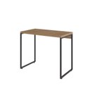 Ver imagem 2 de Escrivaninha Mesa Escritório Estilo Dynamica 90cm Industrial Yescasa Lamina Mel e Preto Marrom