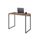 Ver imagem 4 de Escrivaninha Mesa Escritório Estilo Dynamica 90cm Industrial Yescasa Lamina Mel e Preto Marrom