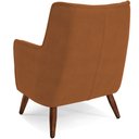 Ver mais imagens de Kit 02 Poltronas Decorativa Fixa Pés de Madeira Isabella D02 Veludo Telha C-262 - Lyam Decor