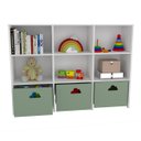 Ver imagem 4 de Estante de Nichos com Baús Organizadores Nuvem Scott 100% Mdf Woodcore