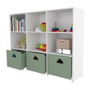 Ver imagem 3 de Estante de Nichos com Baús Organizadores Nuvem Scott 100% Mdf Woodcore