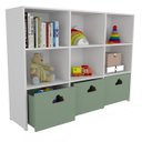 Ver imagem 2 de Estante de Nichos com Baús Organizadores Nuvem Scott 100% Mdf Woodcore
