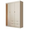 Quarto de Bebê Completo 01 Guarda-roupa 3 Portas 4 Gavetas com 01 Cômoda 100% MDF Ayla - 3