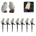 Ver imagem 2 de Coruja Luminaria Solar Luz LED Kit 7 Uni Decoraçao Quintal Jardim Casa Iluminacao Garagem Enfeite Mu