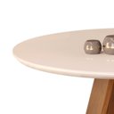 Ver imagem 6 de Conjunto Sala de Jantar Mesa Redonda Kiara Tampo de Vidro com 4 Cadeiras Yasmin