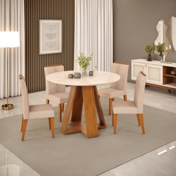 Conjunto Kiara com 4 Cadeiras Yasmin - 1