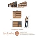 Ver imagem 4 de Cozinha Compacta Modulada 4 Peças com Tampo 120cm e Nicho Decorativo Isabelle Cinza/Freijó/Grafite