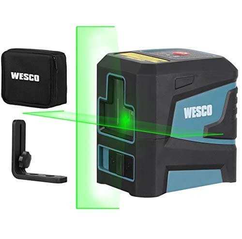Nível Laser Linha Cruzada Verde Com Suporte WS8915K Wesco
