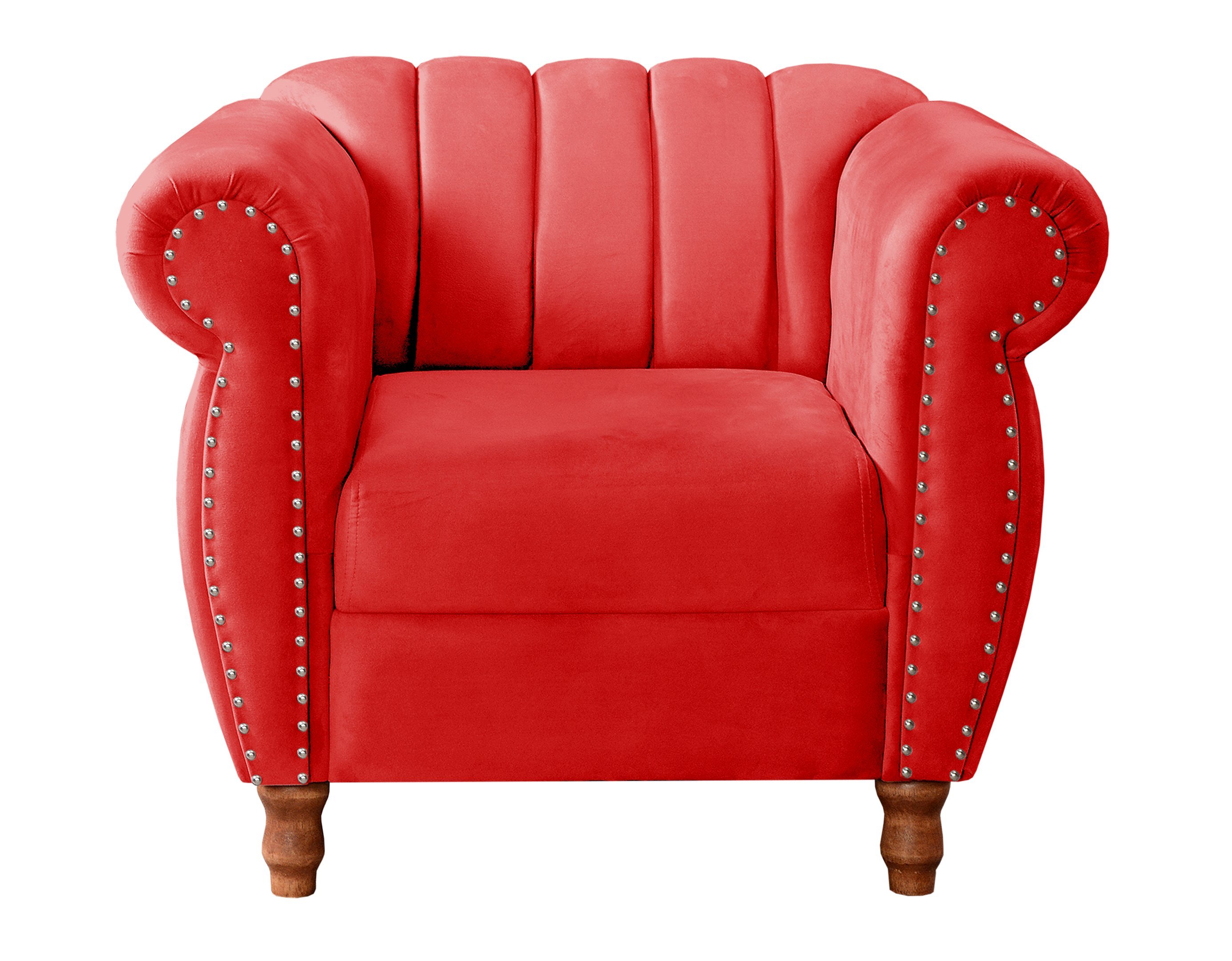 Conjunto Realeza Sofá com Poltronas Chesterfield Decoração - 6