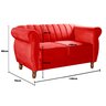 Conjunto Realeza Sofá com Poltronas Chesterfield Decoração - 3