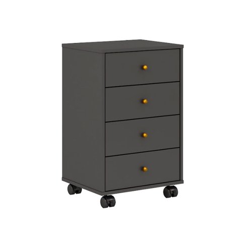 Mesa de Cabeceira Presence 4 Gavetas Demobile