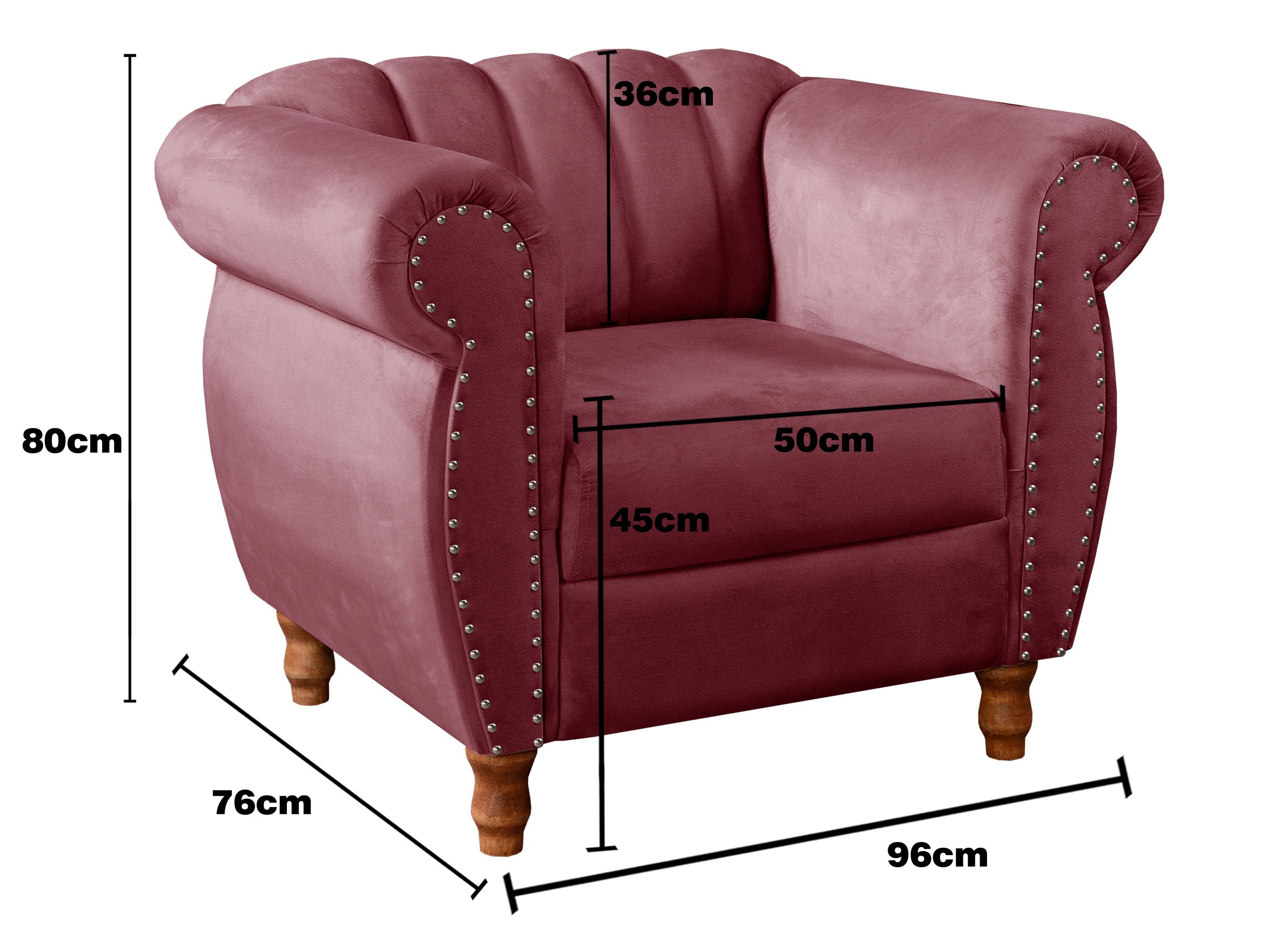 Conjunto Realeza Sofá com Poltronas Chesterfield Decoração - 8