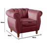 Conjunto Realeza Sofá com Poltronas Chesterfield Decoração - 8