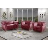 Conjunto Realeza Sofá com Poltronas Chesterfield Decoração - 1
