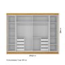Guarda-Roupa Casal 6 Portas Carnaúba CabeCasa MadeiraMadeira 100% MDF - 2