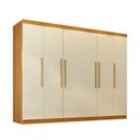 Ver imagem 2 de Guarda-Roupa Casal 6 Portas Carnaúba CabeCasa MadeiraOriginals 100% MDF Marrom/Marrome/Off White