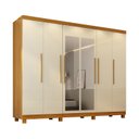 Ver imagem 2 de Guarda-Roupa Casal 6 Portas Carnaúba com Espelho e com Pés CabeCasa MadeiraOriginals 100% MDF