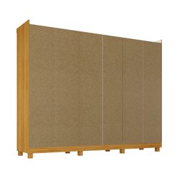 Guarda-Roupa Casal 6 Portas Carnaúba com Espelho e com Pés CabeCasa MadeiraMadeira 100% MDF - 9