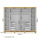 Ver imagem 3 de Guarda-Roupa Casal 6 Portas Carnaúba com Espelho e com Pés CabeCasa MadeiraOriginals 100% MDF