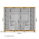 Ver imagem 3 de Guarda-Roupa Casal 6 Portas Carnaúba com Espelho e com Pés CabeCasa MadeiraOriginals 100% MDF