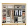 Guarda-Roupa Casal 6 Portas Carnaúba com Espelho e com Pés CabeCasa MadeiraMadeira 100% MDF - 7
