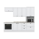 Ver imagem 3 de Cozinha Completa Modulada 5 Peças 100% MDF com Balcão de Forno Embutir Americana Branco/HP