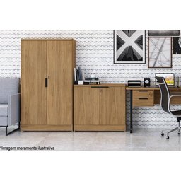 Armário para Escritório Alto 2 Portas com Chave Jd 1013a-it - 4